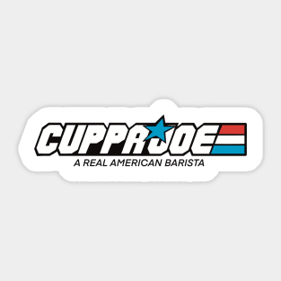 Cuppa Joe - A Real American Barista Sticker